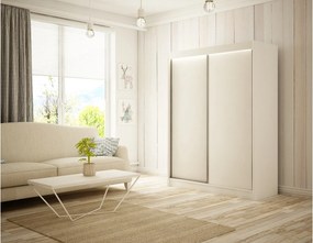 Szafa przesuwna ARTON Biała 150cm – nowoczesna szafa do sypialni i garderoby