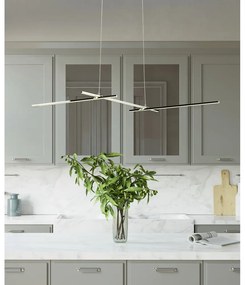 Lampa wisząca LED w kolorze srebra Thasos – Candellux Lighting
