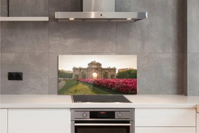 Szkło do Kuchni na Ścianę Monumentalna Brama Alcala w Madrycie