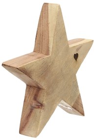 Dekoracja Wooden Star II 20x4x20 cm