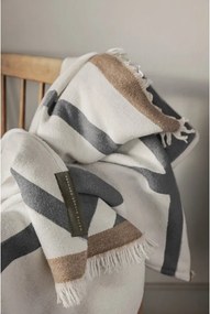 Kremowy koc 130x175 cm Shadow – Mette Ditmer Denmark