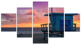 Obraz z plaży Santa Monica (125x70 cm)