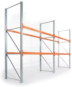 META Regał paletowy 4400x1825x800 mm, 3 piętra, podstawowy