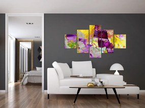 Obraz abstrakcji - malarstwo (125x70 cm)