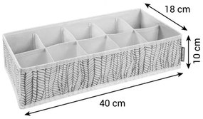 Tescoma Organizer na skarpetki i bieliznę FANCY HOME, 40 x 18 x 10 cm, śmietanowy, S