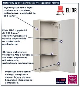 Kaszmirowa górna szafka wisząca do łazienki  R6-C85