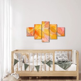 Obraz - Tło z jesiennych liści (125x70 cm)