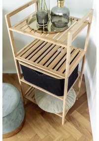 Czarno-naturalny bambusowy regał łazienkowy 44x93,5 cm Ecori – Wenko