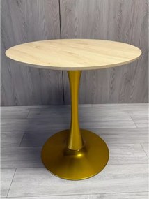 Stylowy okrągły stół Elite o średnicy 60 cm / 70 cm z MDF na metalowej nodze do jadalni, kuchni, biur, kawiarni