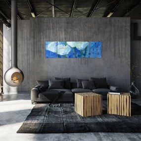 Obraz - Białe tulipany (170x50 cm)