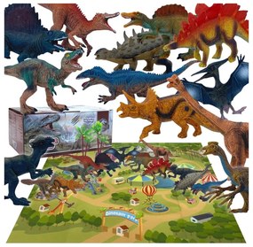 Woopie zestaw figurki dinozaury  xl + mata