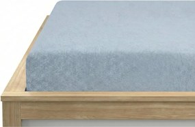 PrzytulneMieszkanie.pl Prześcieradło frotte EXCLUSIVE jasnoniebieskie 90 x 200 cm
