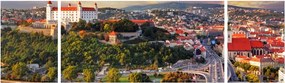 Obraz - Panorama Bratysławy, Słowacja (170x50 cm)