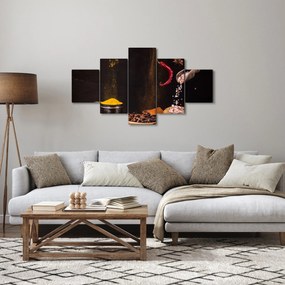 Obraz - Przyprawy w ruchu (125x70 cm)