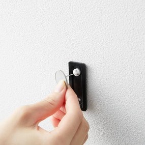 Czarne ścienne metalowe haczyki zestaw 3 szt. Tower – YAMAZAKI