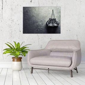 Obraz na szkle rękawic bokserskich (70x50 cm)