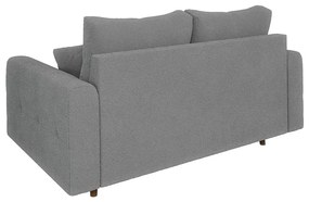 Szara sofa z materiału bouclé 150 cm Ariella – Ropez