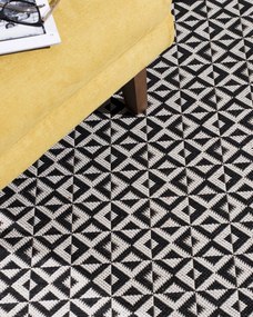 Dywan Modern Geometric black/beige 120x170cm