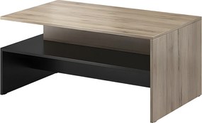 Stolik kawowy BAROS 100x60 dąb san remo jasny/czarny