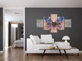 Obraz - Steampunk motyl (125x70 cm)