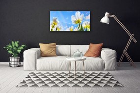 Obraz canvas na ścianę Ogród Kolorowych Tulipanów