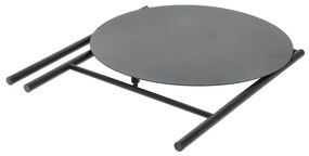 Czarny metalowy okrągły stół ø 70 cm Disc – Zone