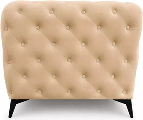 Pikowana sofa Chesterfield Moet 3 osobowa w stylu glamour