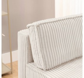 Kanapa Solvero z funkcją spania - jasny beż plusz Tilia 01