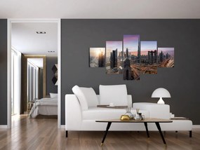 Obraz - Panorama Dubaju (125x70 cm)