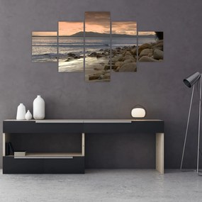 Obraz - Morze i góry (125x70 cm)