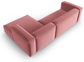 Różowy aksamitny narożnik Mackay – Cosmopolitan Design