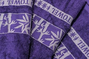 4x Ręcznik bambusowy BAMBOO fioletowy
