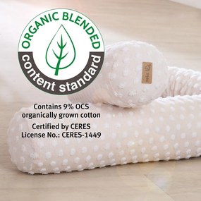 Beżowy ochraniacz do łóżeczka z mieszanki bawełny 170 cm Frosty Almond – Roba