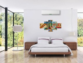 Obraz motywami egipskimi (125x70 cm)