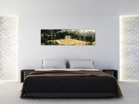 Obraz - Świątynia Zeusa, Ateny, Grecja (170x50 cm)