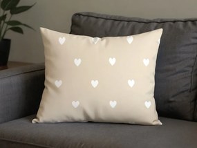 Bawełniana poszewka na poduszkę HEARTILO POLY 50x70 cm, beżowy