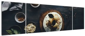 Obraz deseru na stole (170x50 cm)