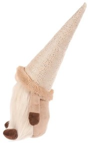 Dekoracja świąteczna Stojący krasnal, wys. 32 cm, beżowo-brązowy, 32 cm