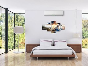Obraz - Piłkarz (125x70 cm)