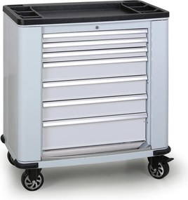 Wózek warsztatowy mobilny na narzędzia  G2, 7 szuflad, 1030 x 900 x 530 mm, szary