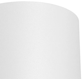 Okrągła designerska lampa ścienna biała - Sabbir