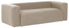 Beżowa sofa Kave Home Blok, 240 cm