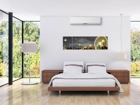Obraz diabelskiego młyna o zmierzchu (170x50 cm)