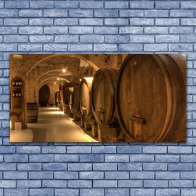 Obraz na płótnie Drewniane Beczki w Starym Stylu