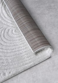 Dywan nowoczesny Gallery 3D Koła kremowy 160 cm x 235 cm