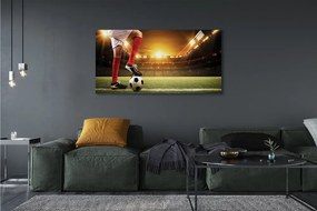 Zdjęcie na płótnie Kontrola Piłki Na Stadionie