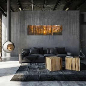 Obraz jesiennego lasu (170x50 cm)