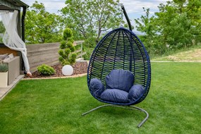 Ciemnoniebieskie wiszące krzesło NARS bez stojaka