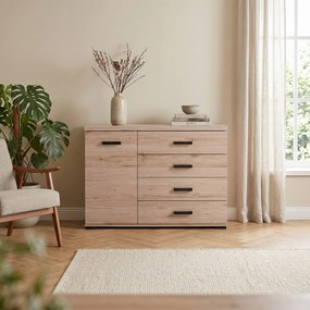 Komoda LIVORNO 120 cm do Salonu Sypialni Dąb
