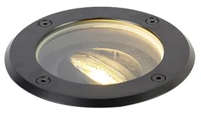 Foco de chão exterior moderno preto ajustável IP65 - Delux